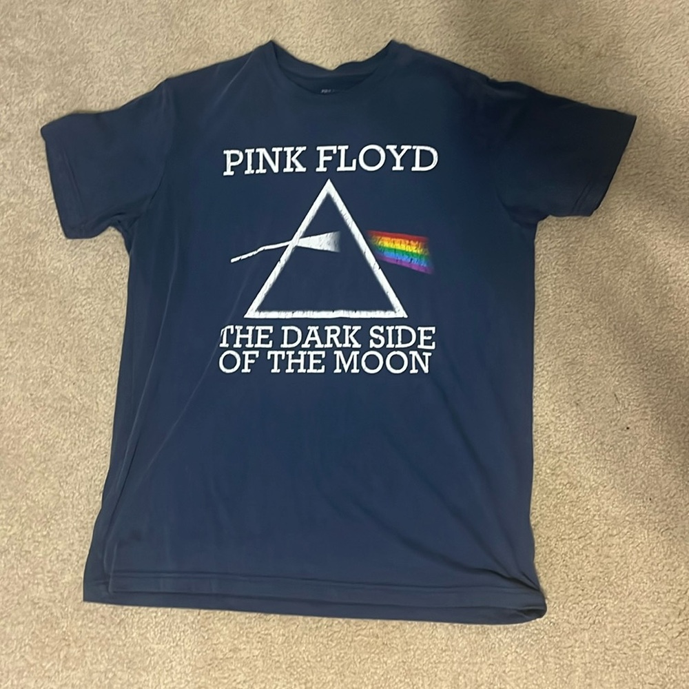 BAND T-SHIRT! Medium- Blue Pink Floyd (The Dark Side Of The Moon) T-Shirt